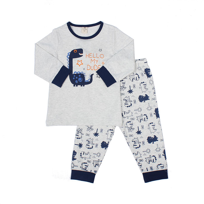 Bo_quan_ao_cotton_dai_tay_cho_be_trai_in_hinh_khung_long_Mamago_M19T_1